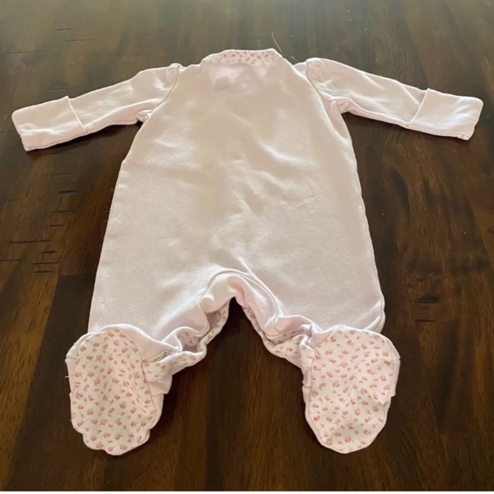 Ralph Lauren Baby Layette Floral Print Two Pieces Baby Set